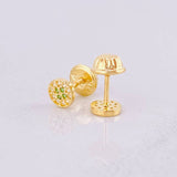 Topos Centro Destello 0.7g / in / 4.9mm Oro Amarillo 18K