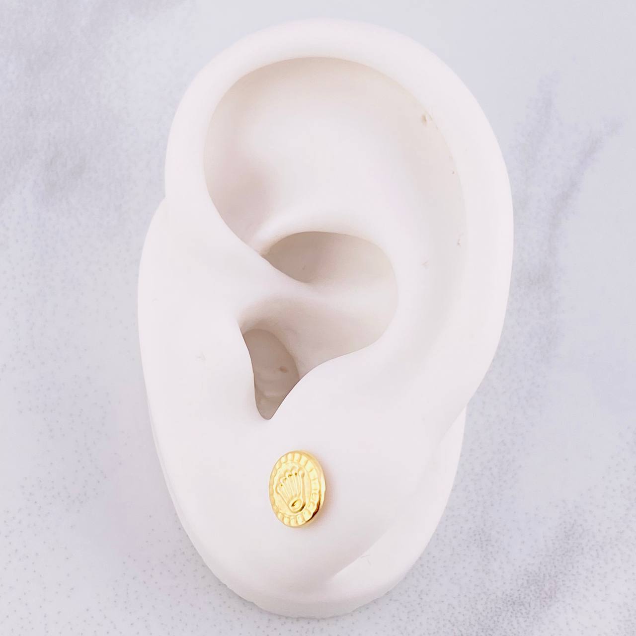 Topos Sello Corona 0.7g / in / 7.7mm Oro Amarillo 18K