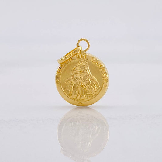 Pendant Virgin of Carmen 0.6g / 3/4 in 18K Yellow Gold