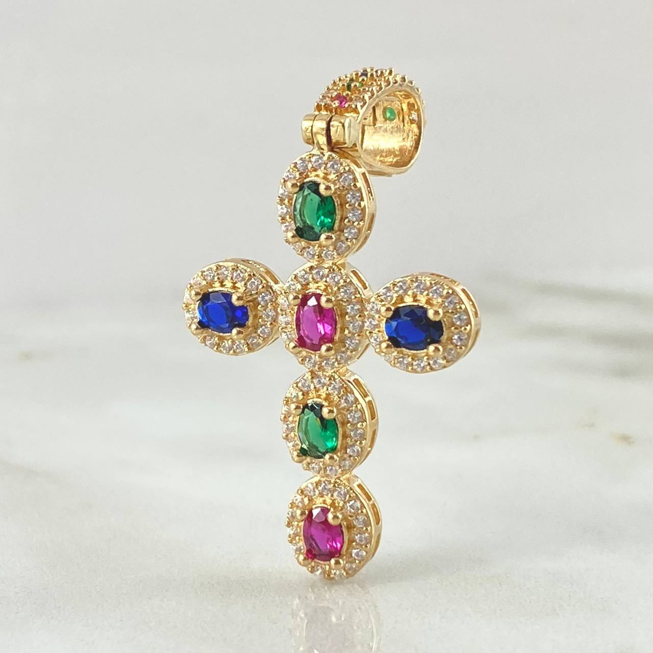 Pendant Dense Cross 4.95gr / 4.5cm / 18K Gold *