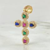 Pendant Dense Cross 4.95gr / 4.5cm / 18K Gold *