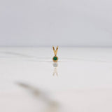 Pendant Bezel 0.2gr / 0.8cm / Emerald 3pts 18K Yellow Gold &