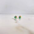 Stud Earrings 0.85gr / Emeralds 50pts 18K Yellow Gold (Jewel) &
