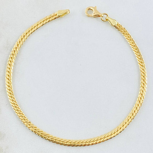 Pulso Serpiente 2.9gr / 7 1/2 in / 2.9mm Oro Amarillo +3 18K ©