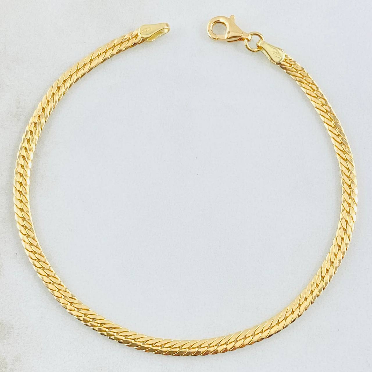 Flat Snake Bracelet 2.9gr / 7 3/4 in / 2.9mm Yellow Gold +3 18K *