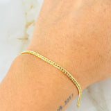 Pulso Serpiente 1.8gr / 7 1/4 in / 2.5mm Oro Amarillo +3 18K