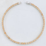 Pulso Tennis 5.7gr / 7 1/2 in / 2.8mm Oro Blanco +4 18K