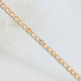 Pulso Tennis 5.7gr / 7 1/2 in / 2.8mm Oro Blanco +4 18K