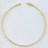 Pulso Tennis 3.8gr / 7 1/4 in / 2.1mm Oro Amarillo +4 18K ©