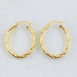 Candongas Mary Ovaladas 2.45gr / 3cm / Oro Amarillo 18K *