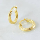 Hoop Earrings Lizy 1.25gr / 1/2 in / Yellow Gold 18K