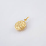 Circular Crown Pendant 0.45gr / 3/4 in / 18K Yellow Gold *