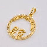 Dije Amor de Mamá 4.05gr / 1 1/4 in / Oro Amarillo 18K