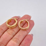 Candongas Adri 3.2 g / 3/4 in Tres Oros 18K
