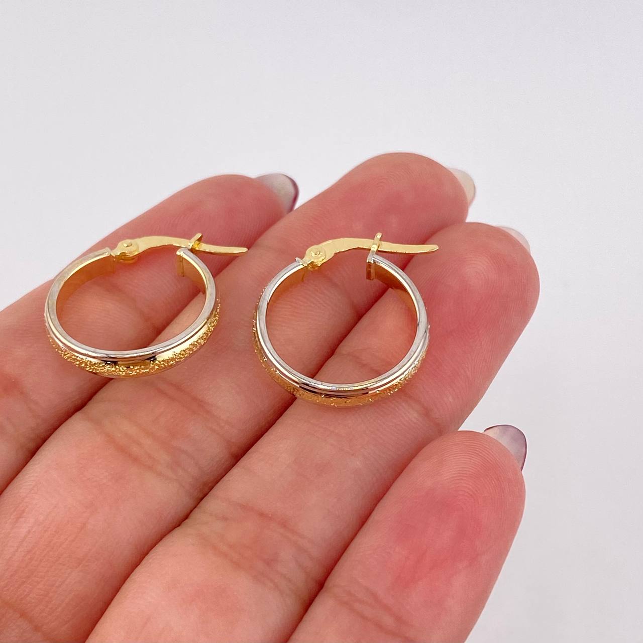 Candongas Adri 3.45gr / 3/4 in / Tres Oros 18K