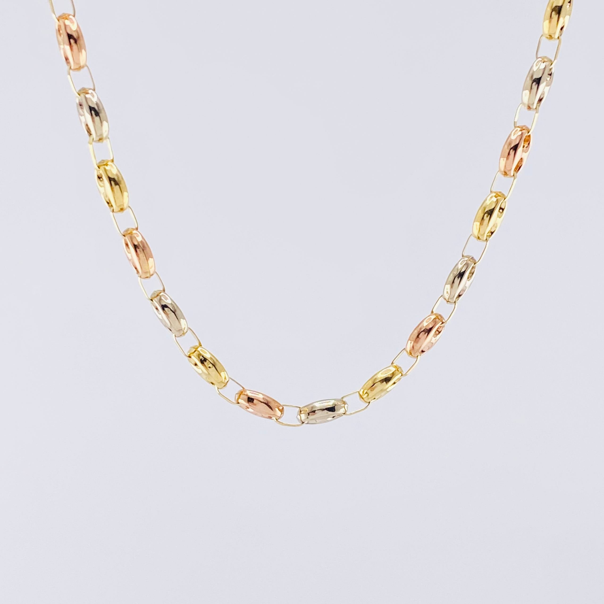 GC Chain 9.8gr / 20 in / 5.4mm Tri-Color Gold 18K ©