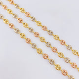 GC Chain 9.8gr / 20 in / 5.4mm Tri-Color Gold 18K ©