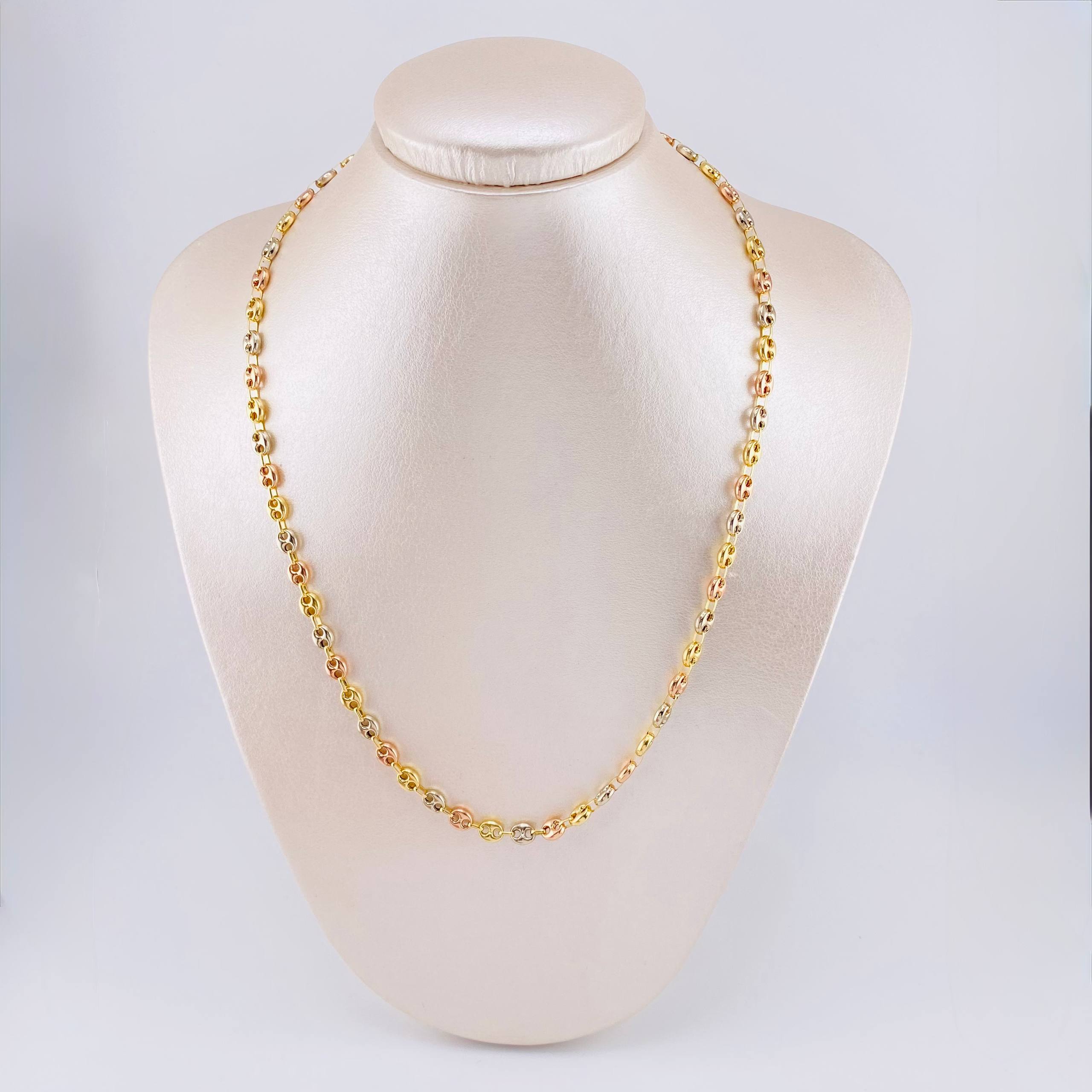 GC Chain 9.8gr / 20 in / 5.4mm Tri-Color Gold 18K ©