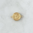 Charm Fe 0.85gr / 2cm / Textured Circle 18K Yellow Gold