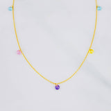 Classic Link Chain with Cubic Zirconia 1.8g / 18 in / 0.79mm Yellow Gold 18K