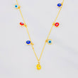 Classic Link Chain Turkish Eyes 2.9g / 18 in / 0.75mm Yellow Gold 18K