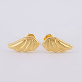 Stud Earrings Wings 0.95 g / in / 7 mm Yellow Gold 18K