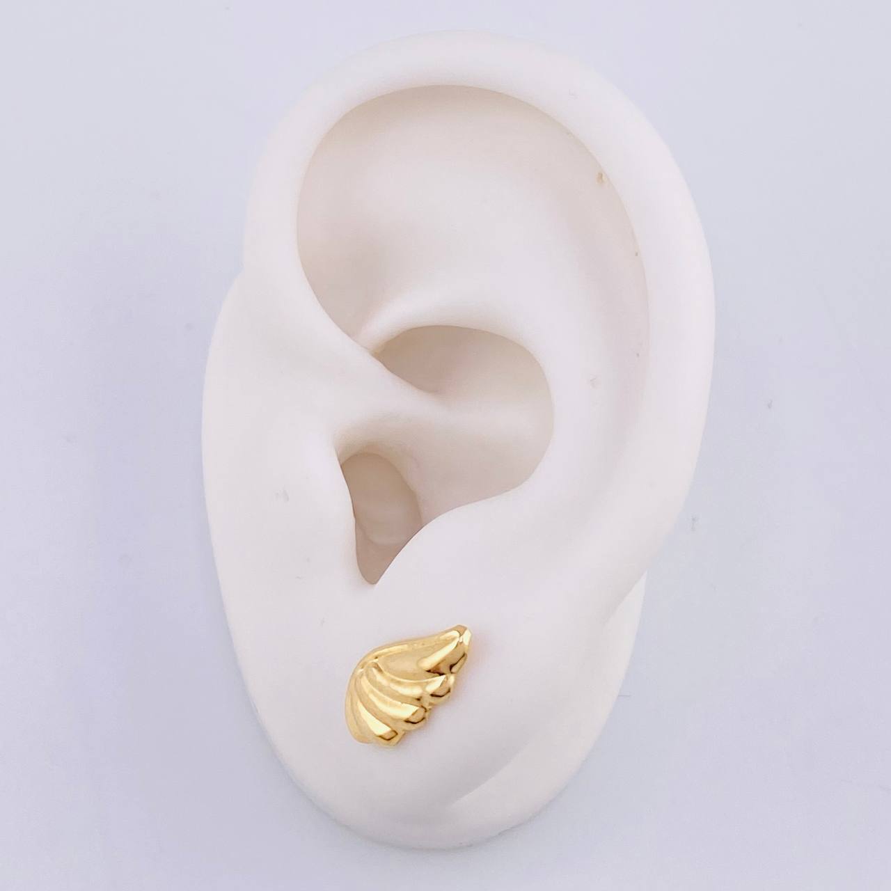 Stud Earrings Wings 0.95 g / in / 7 mm Yellow Gold 18K