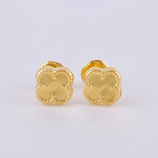 Topos Trebol 0.5 g / in / 6.3 mm Oro Amarillo 18K