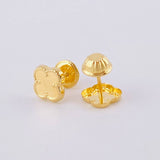 Clover Stud Earrings 0.5 g / in / 6.3 mm 18K Yellow Gold