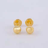 Plain Bead Stud Earrings 0.55 g / in / 5 mm Yellow Gold 18K