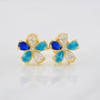 Topos Flor 1g / in / 8mm Oro Amarillo 18K