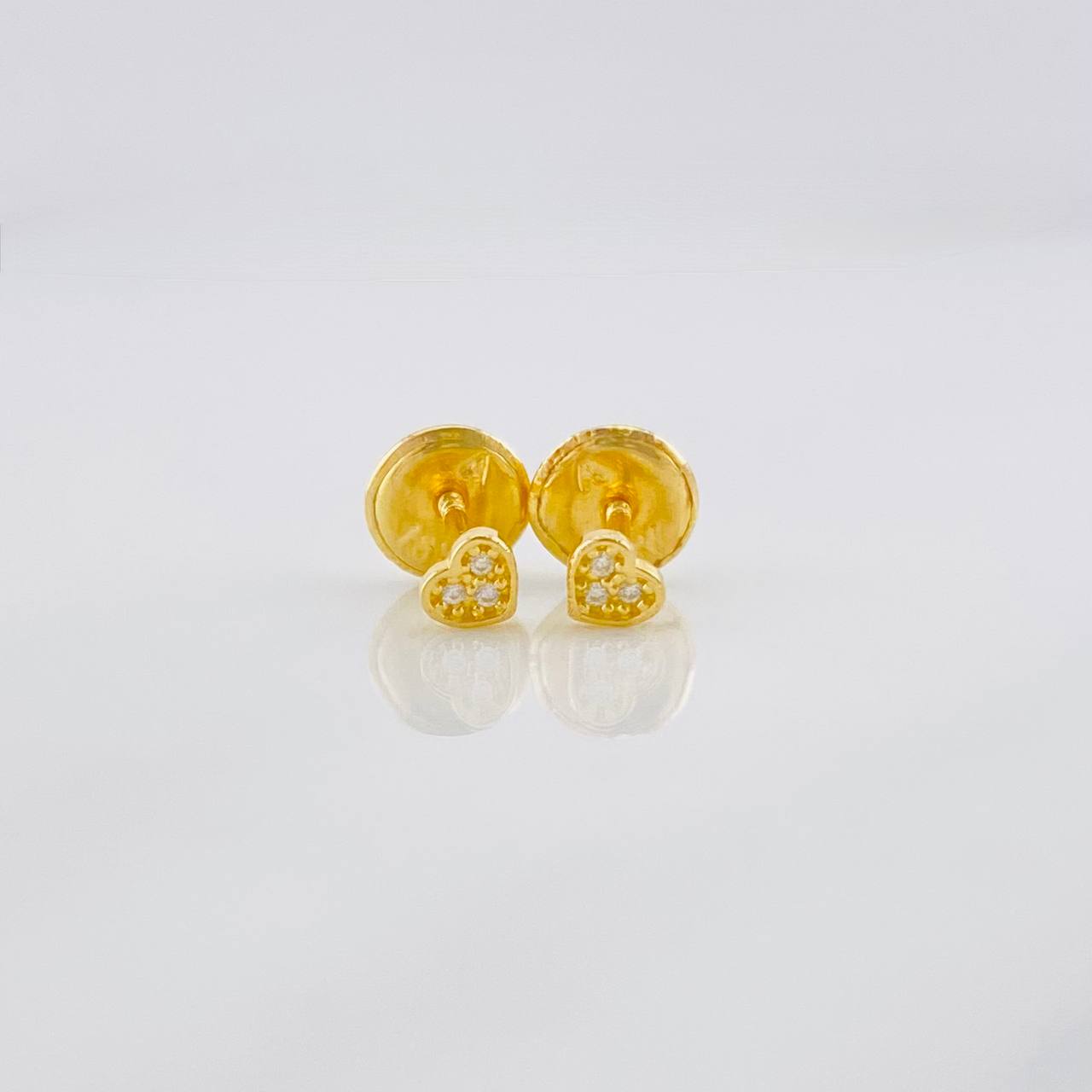 Topos Corazón 0.45g / in / 3.2mm Oro Amarillo 18K