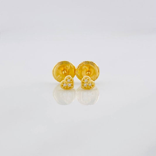 Topos Corazón 0.45g / in / 3.2mm Oro Amarillo 18K