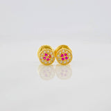 Topos Circulo Tupido 0.7g / in / 4.8mm Oro Amarillo 18K