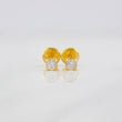 Four Claw Stud Earrings 0.6g / in / 3.1mm Yellow Gold 18K