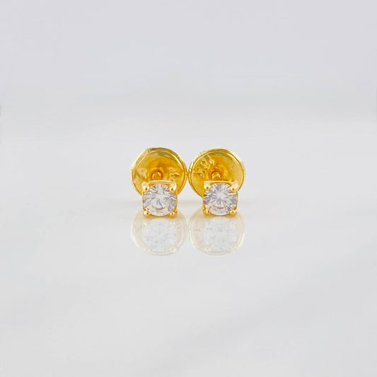 Topos Cuatro Garras 0.6g / in / 3.1mm Oro Amarillo 18K