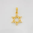 Pendant Star of David 1.6g / 1 in Yellow Gold 18K