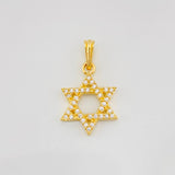 Pendant Star of David 1.6g / 1 in Yellow Gold 18K