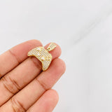 Dije Control Play 5.25g / 3/4 in Dos Oros Amarillo Blanco 18K