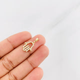 Dije Mano Hamsa 1.15g / 3/4 in Oro Amarillo 18K
