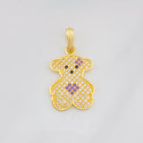 Dije Oso Ts 2.3g / 1 in Oro Amarillo 18K