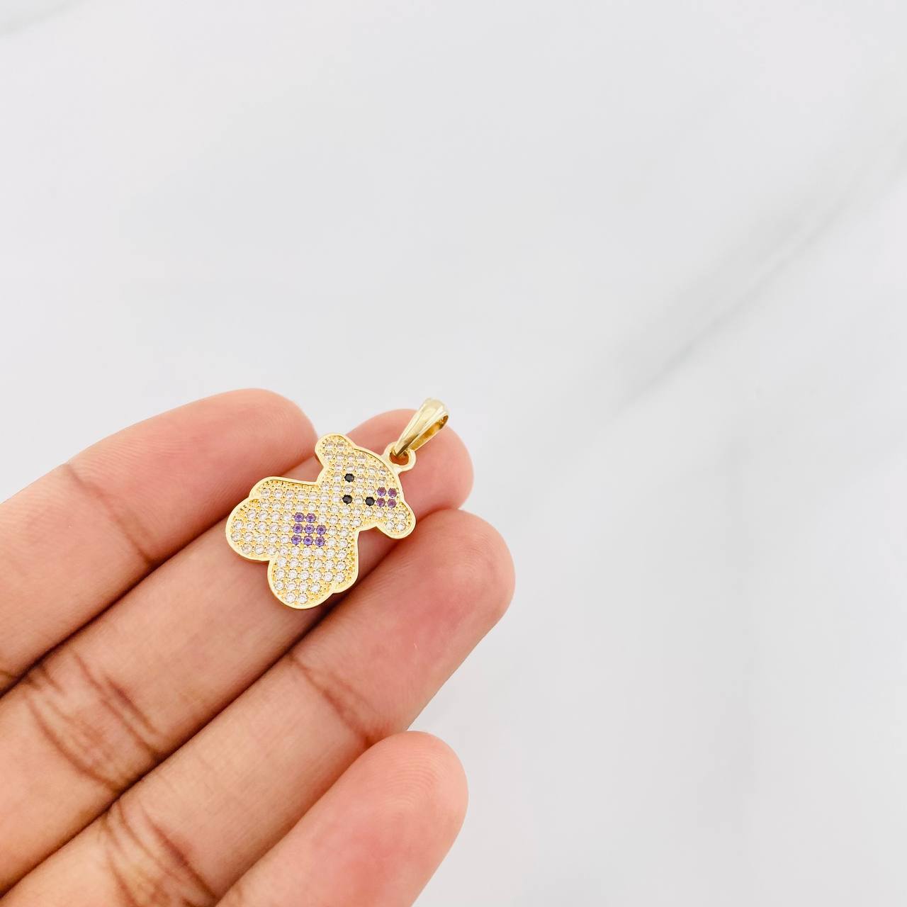 Dije Oso Ts 2.3g / 1 in Oro Amarillo 18K