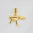 Pendant Mini Uzi 2.45g / 1 in Yellow Gold 18K