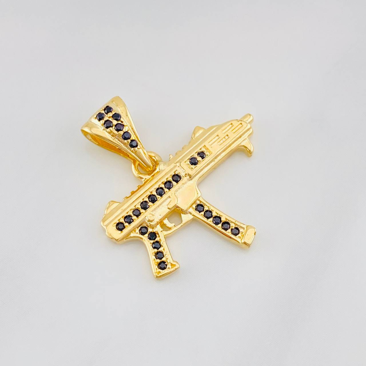 Pendant Mini Uzi 2.45g / 1 in Yellow Gold 18K