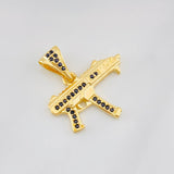 Pendant Mini Uzi 2.45g / 1 in Yellow Gold 18K