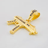 Pendant Mini Uzi 2.45g / 1 in Yellow Gold 18K