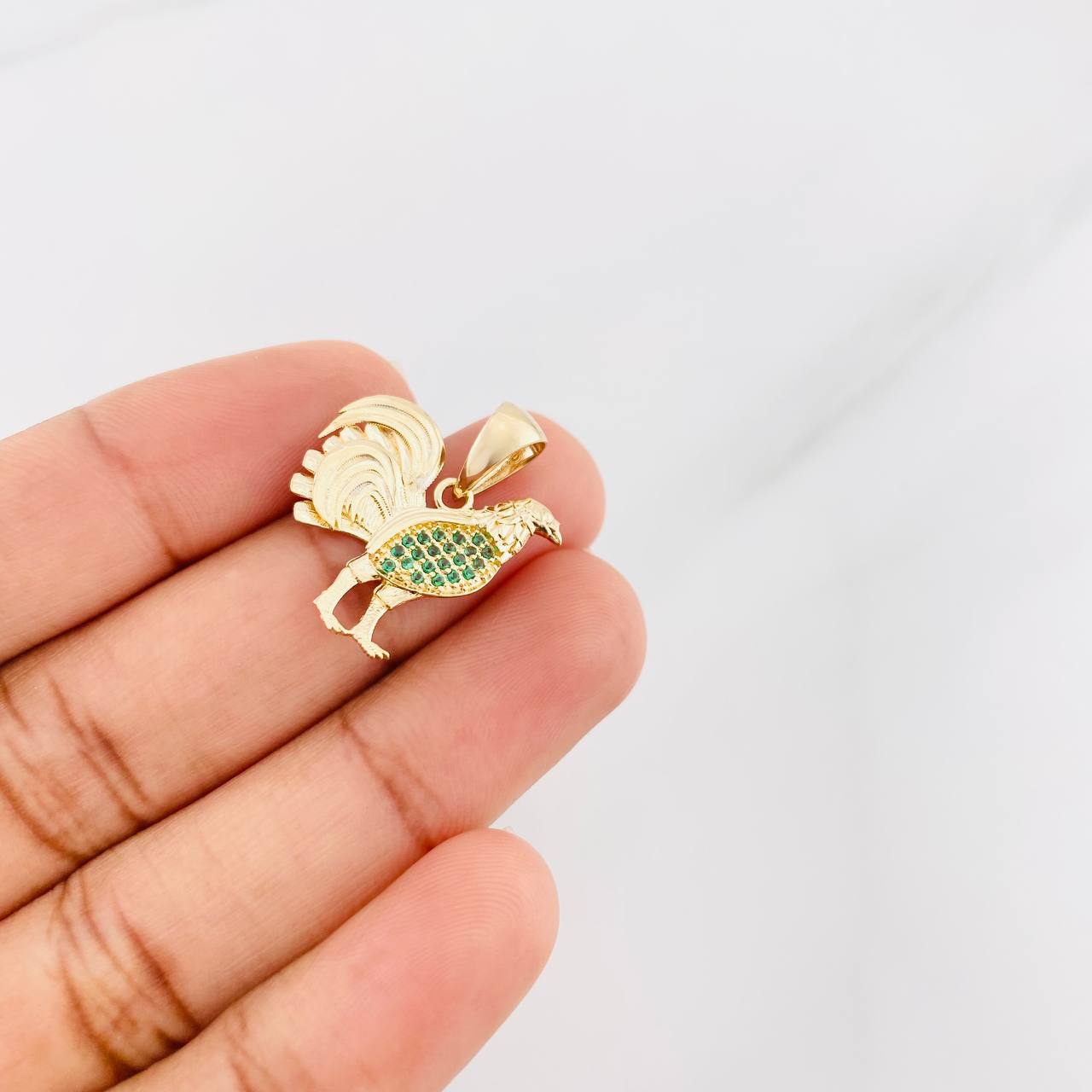 Dije Gallo 2.55g / 3/4 in Oro Amarillo 18K