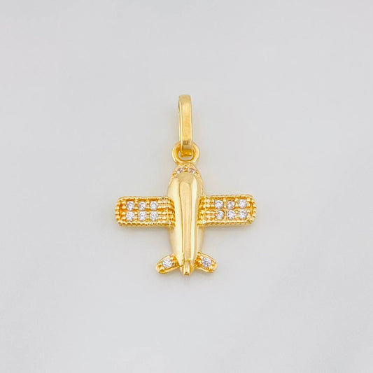 Dije Avión 1.25g / 3/4 in Oro Amarillo 18K
