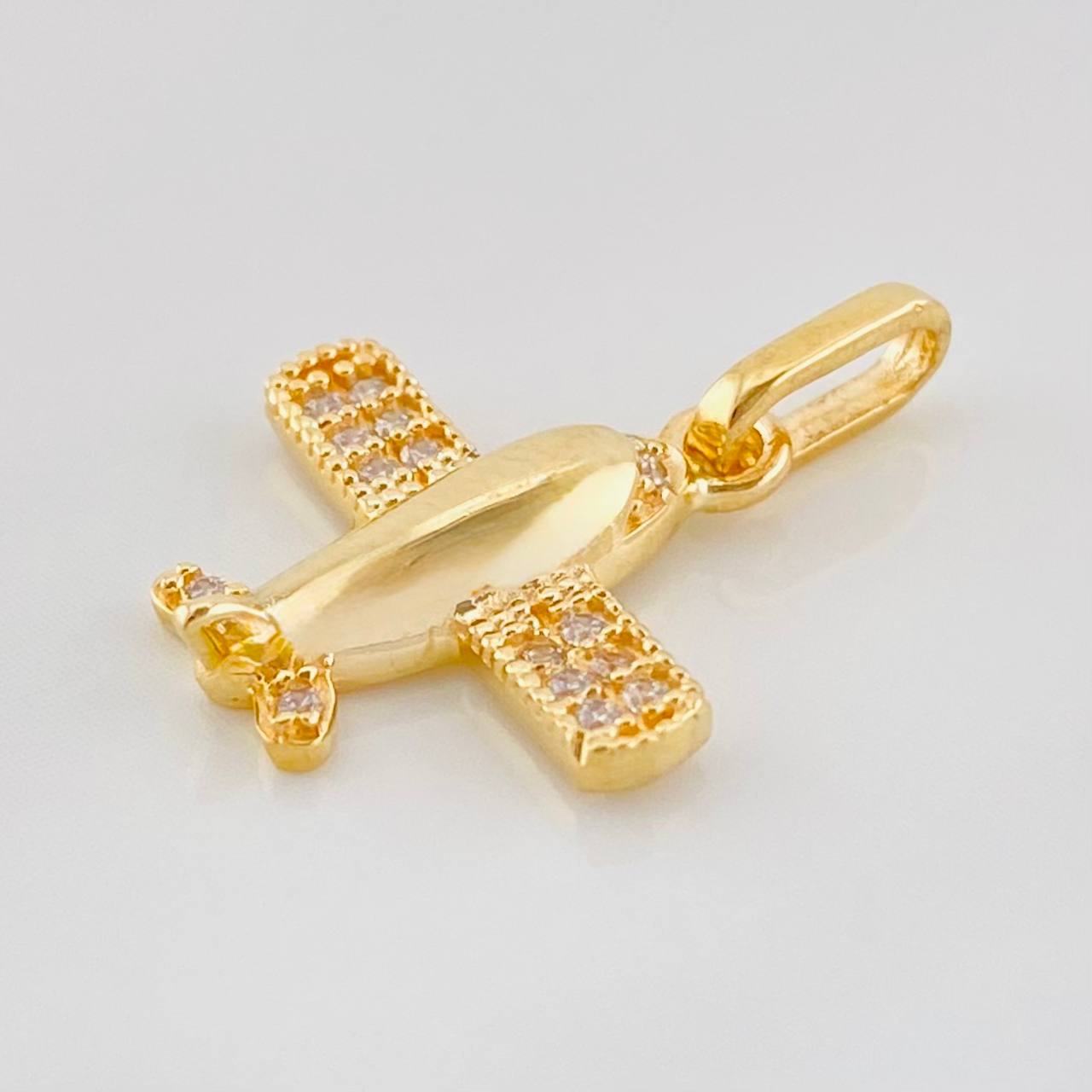 Dije Avión 1.25g / 3/4 in Oro Amarillo 18K