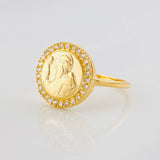 Anillo San Benito 2.1g / T7 3/4 Oro Amarillo 18K